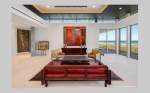 609 Residence red couch